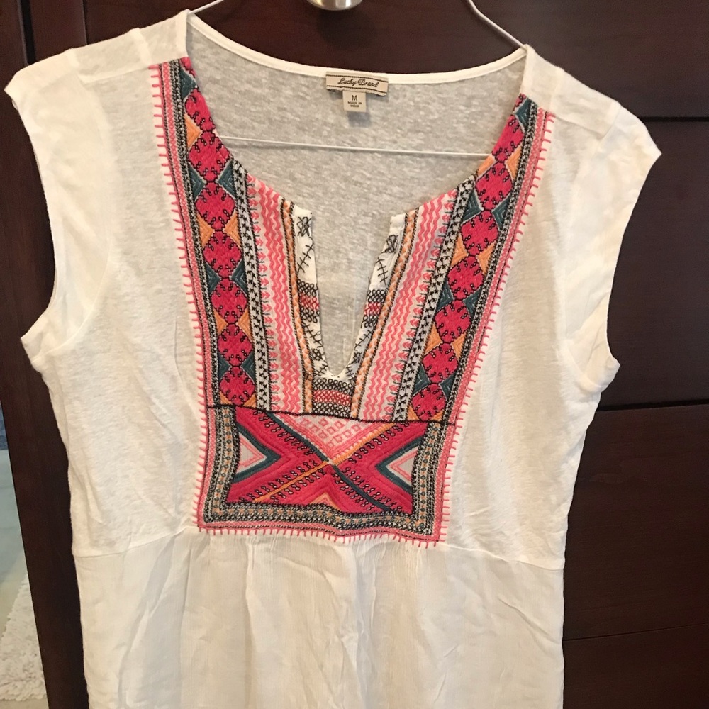 Lucky Brand sleeveless boho top